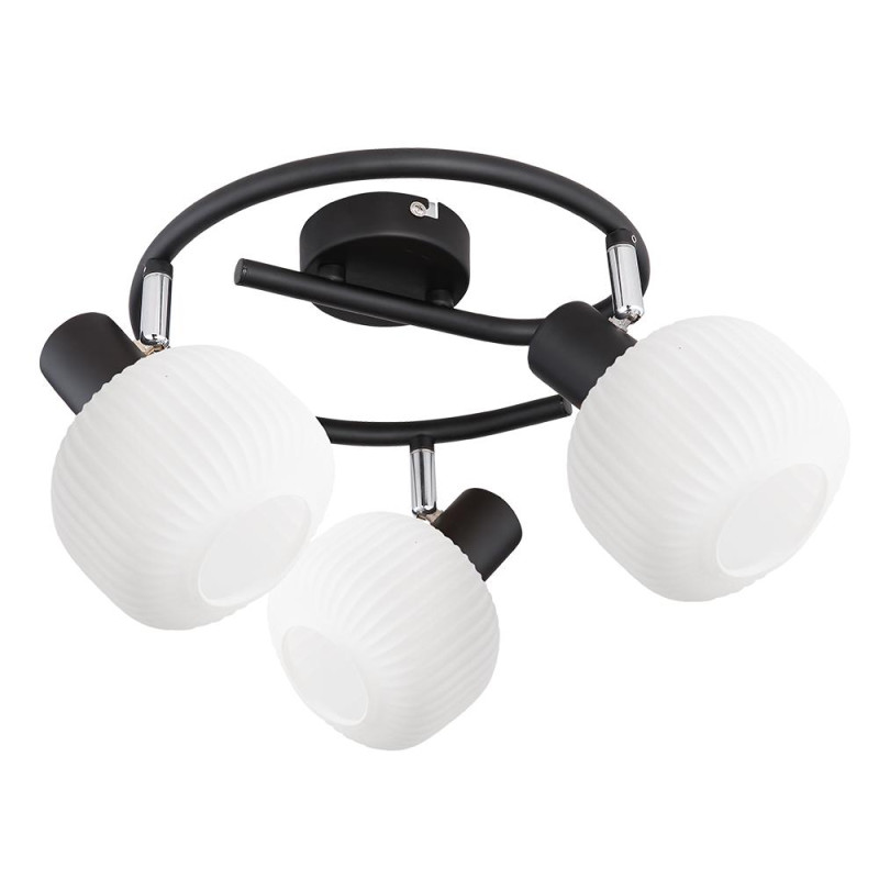 PREZENT ARYA 3xE14/40W, BLACK/WHITE, CEILING