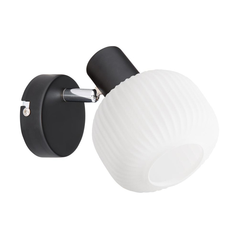PREZENT ARYA 1xE14/40W, BLACK/WHITE, WALL