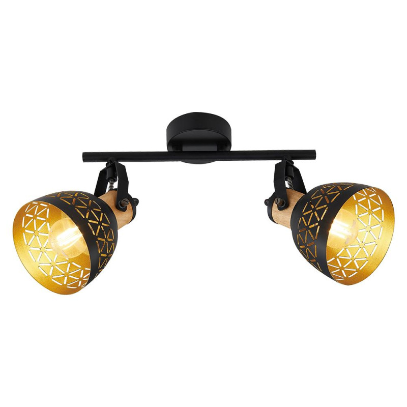 PREZENT MESCALA 2xE14/40W, BLACK/GOLD