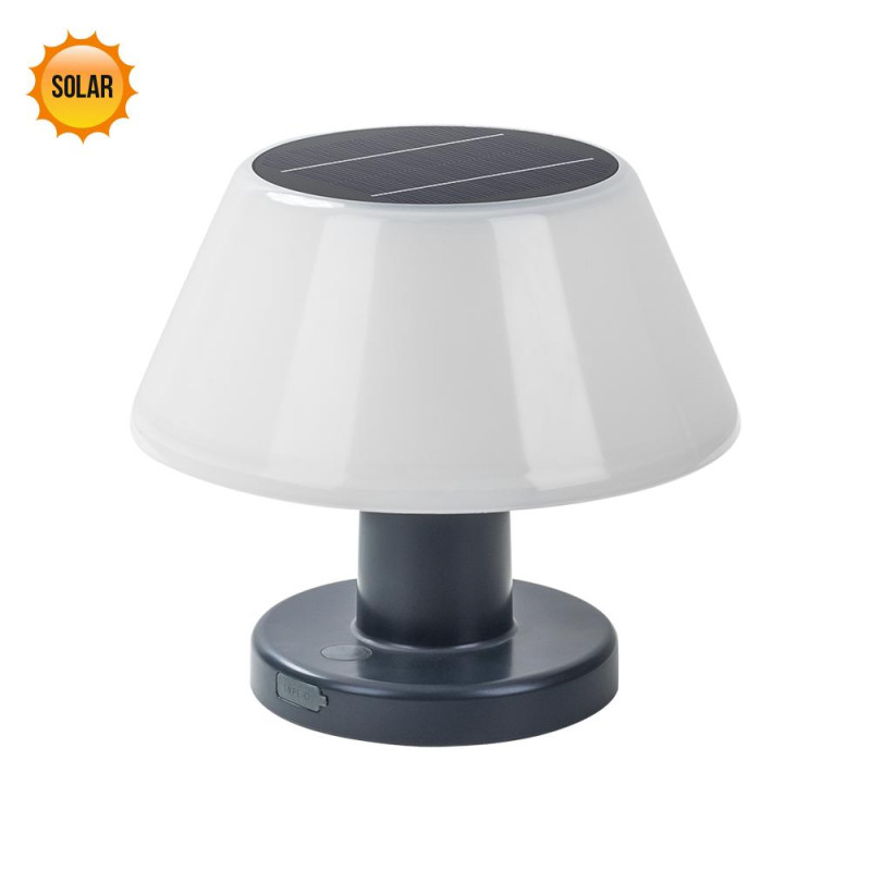 PREZENT TAKER LED/4W,SOLAR,IP54,GREY/WHITE,TABLE