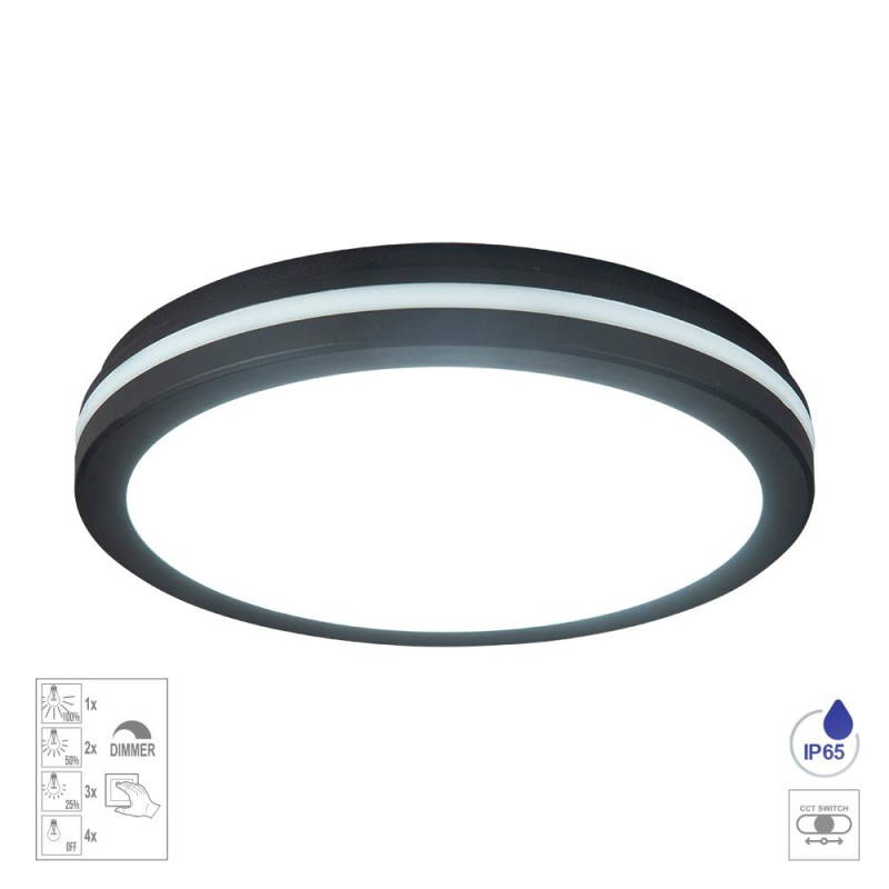 PREZENT FAMO LED/20W,3000-6000K,IP65,BLACK