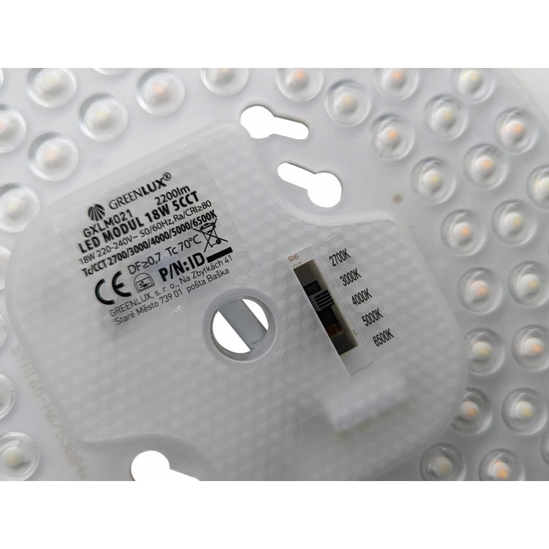 Greenlux LED MODUL 18W 5CCT 2200lm - Magnetický LED modul GXLM021