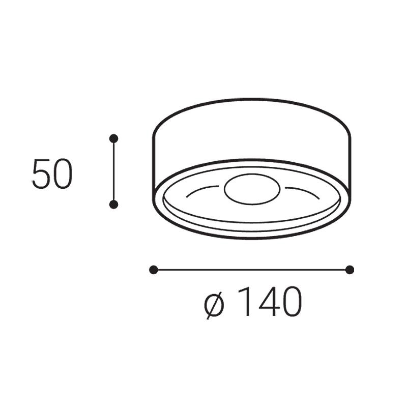 LED2 PUCK TRIAC 8W 3000K 1110131DT