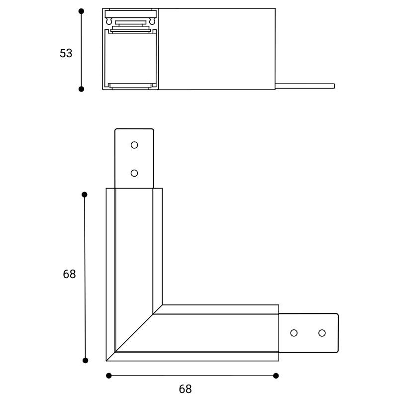 LED2 MAG II CORNER-H, B DALI 6523103