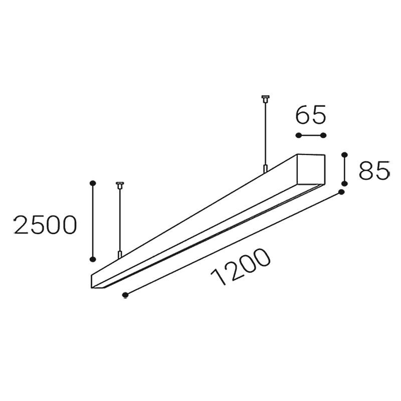 LED2 LINO II 120 P/N-Z, W TRIAC 32W 3000K/3500K/4000K 3314951DT