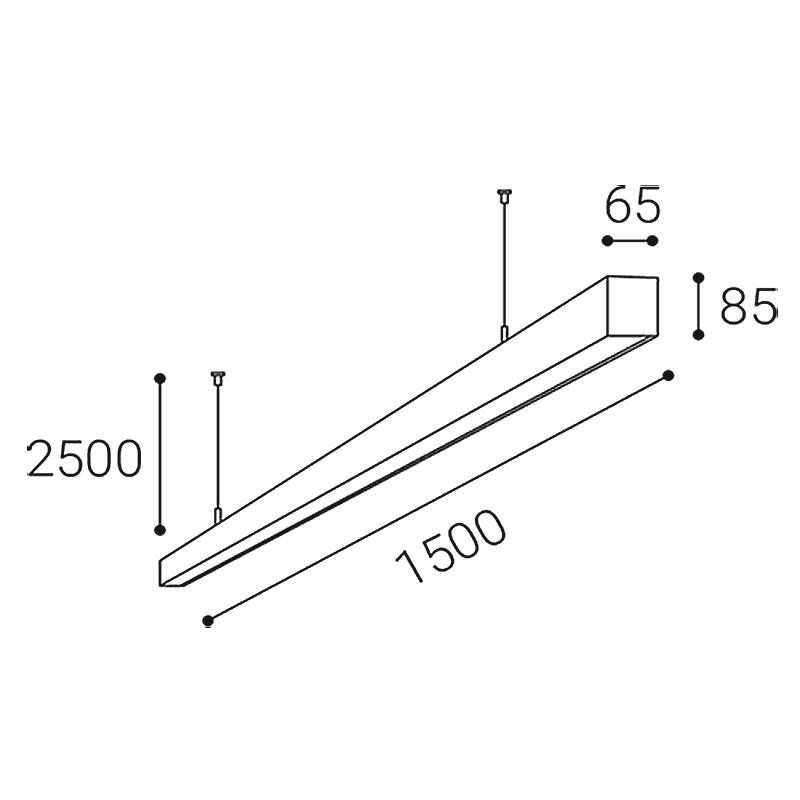 LED2 LINO II 150 P-Z, W TRIAC 49W 3000K/3500K/4000K 3314351DT