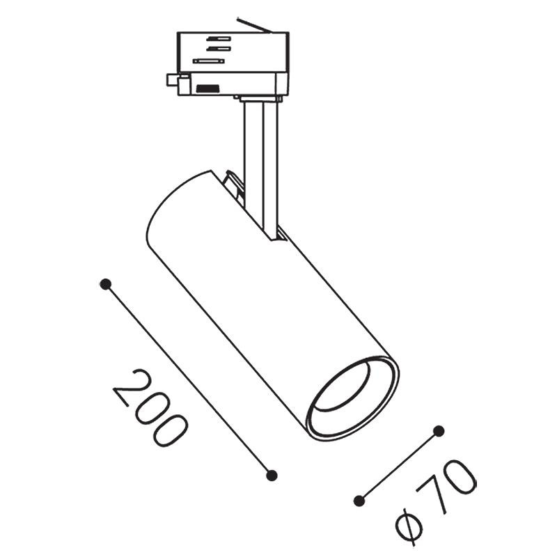 LED2 MATRIX 2, W DALI/PUSH 20W 4000K 6090441D