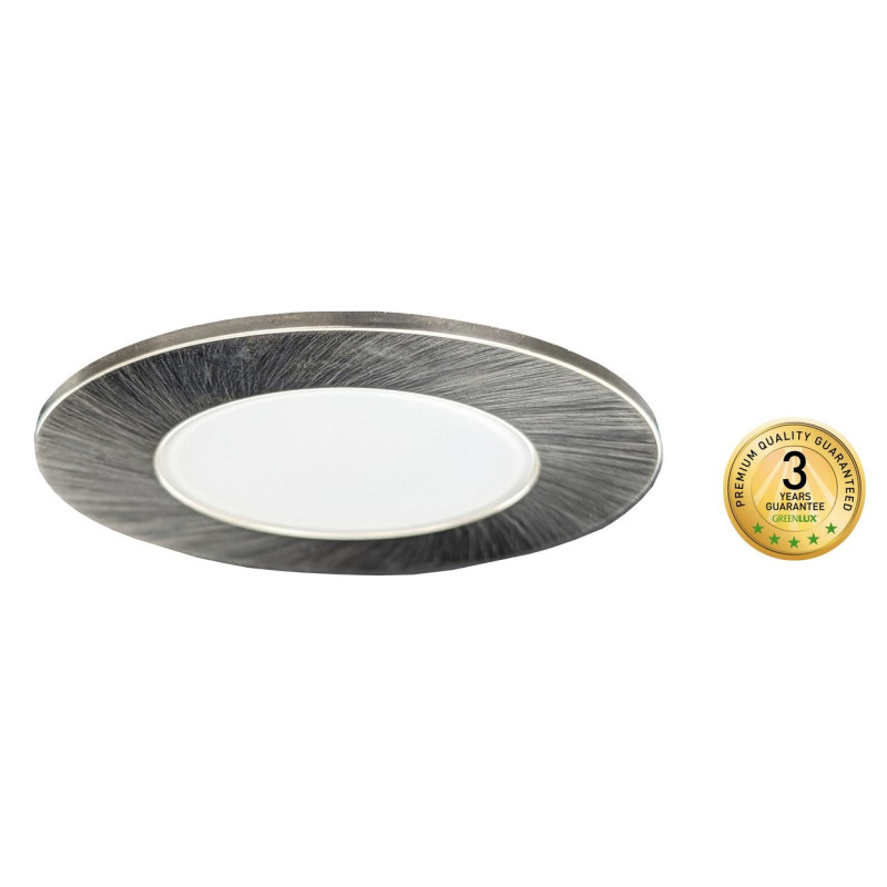 Greenlux LED BONO-R MATT CHROME 5W 3CCT 700/500lm - Svietidlo LED vstavané typu downlight GXLL104