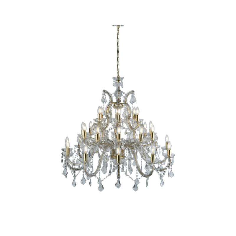 Searchlight sviečkový závesný krištáľový luster 1214-30