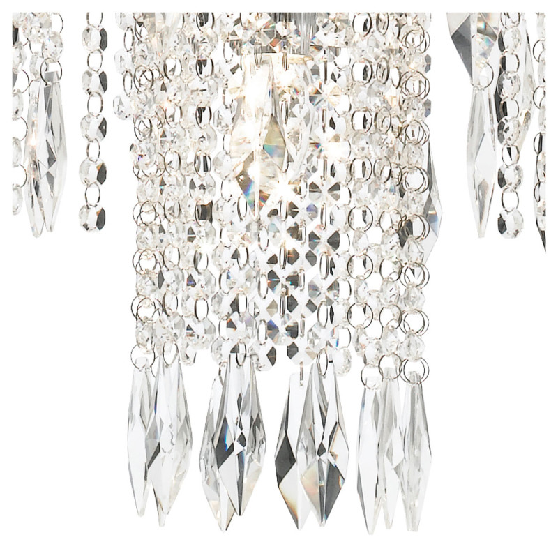 Searchlight závesný krištáľový luster WATERFALL 1313-13CC