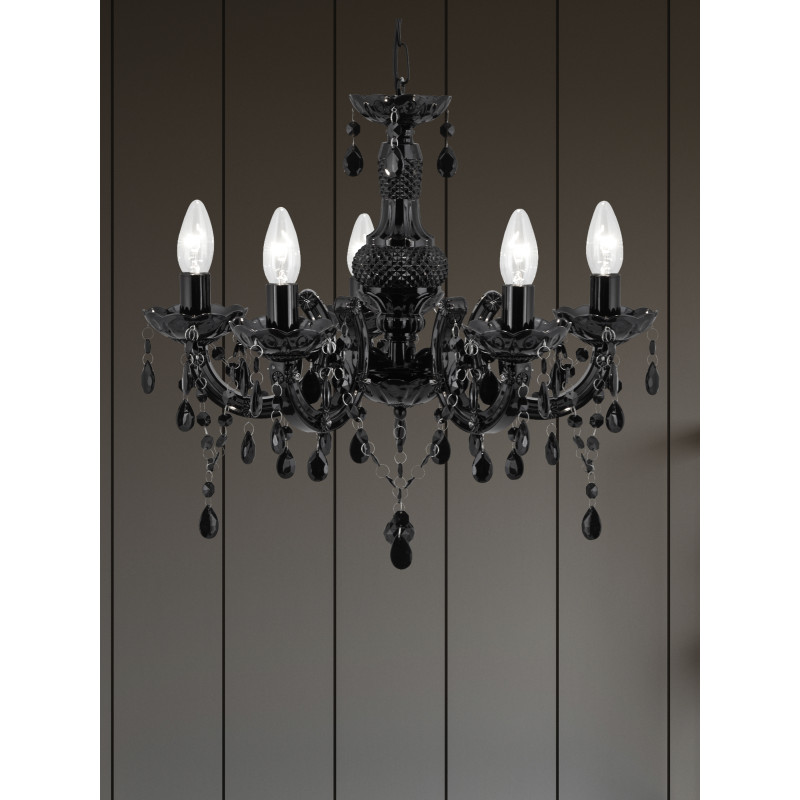 Searchlight závesné svietidlo MARIE THERESE 1455-5BK