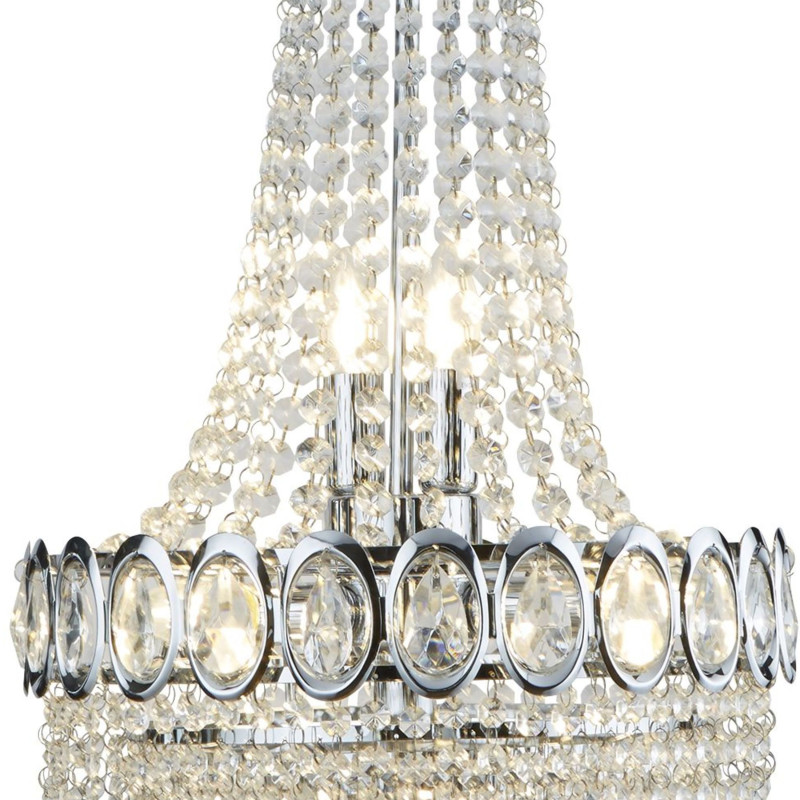 Searchlight závesný krištáľový luster LOUIS PHILIPE 1611-6CC