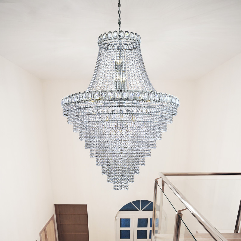 Searchlight závesný krištáľový luster LOUIS PHILIPE 1711-102CC