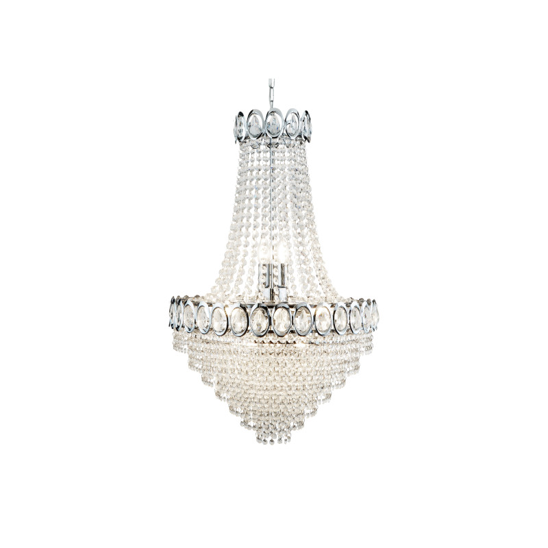 Searchlight závesný krištáľový luster LOUIS PHILIPE 1711-11CC