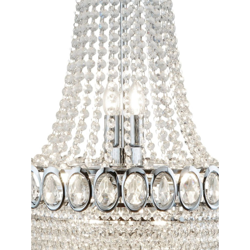 Searchlight závesný krištáľový luster LOUIS PHILIPE 1711-11CC