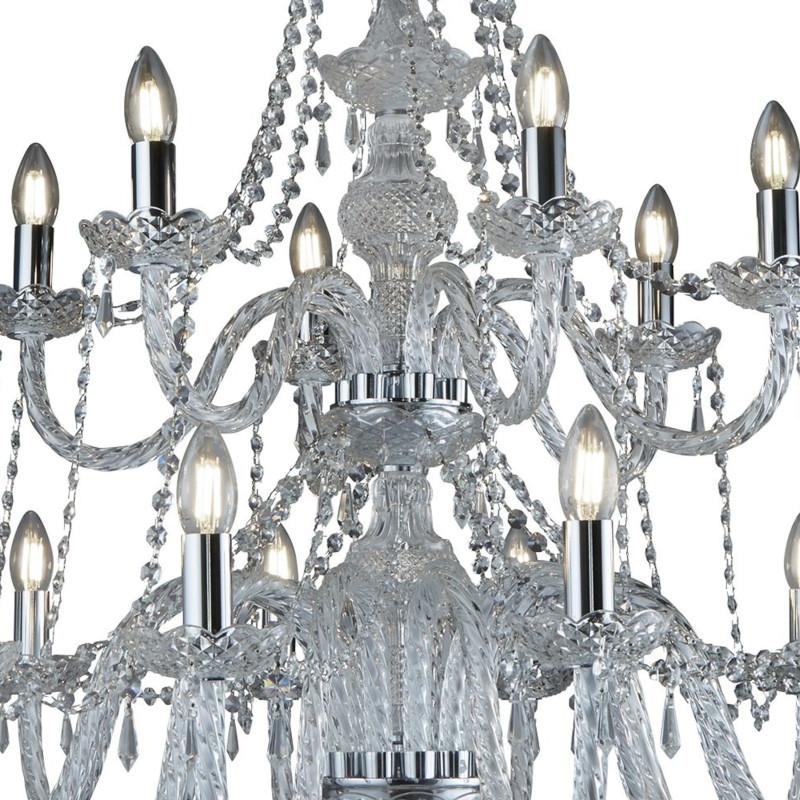 Searchlight sviečkový závesný krištáľový luster HALE 17218-18
