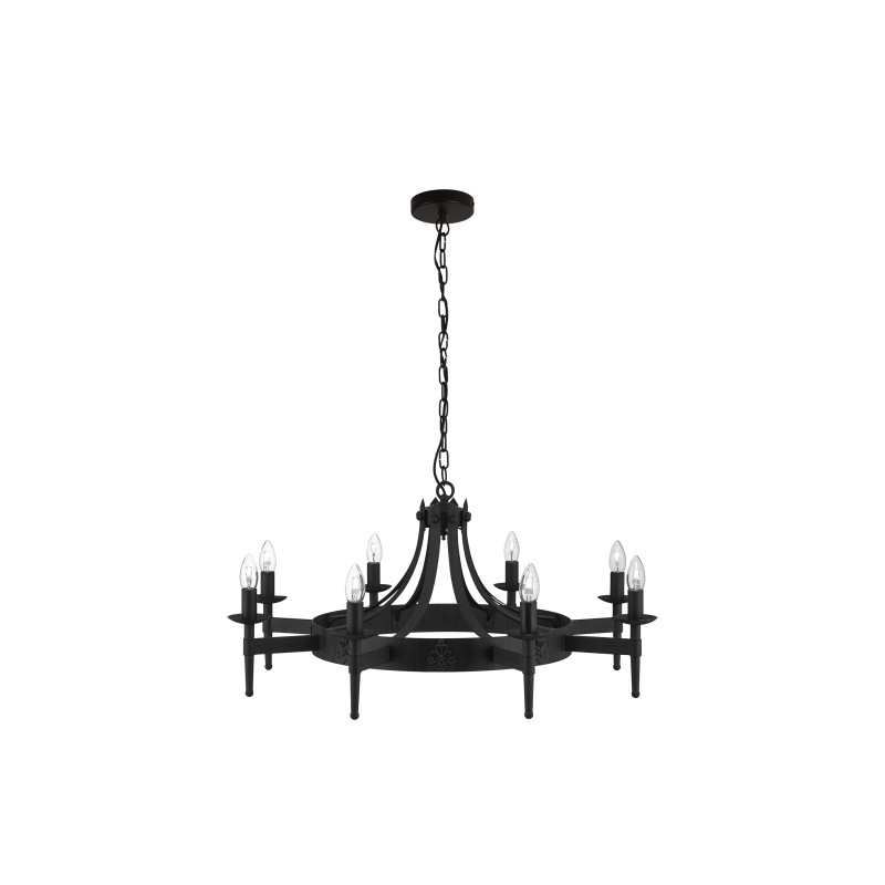 Searchlight závesné svietidlo CARTWHEEL 2428-8BK