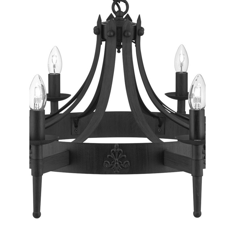 Searchlight závesné svietidlo CARTWHEEL 2428-8BK