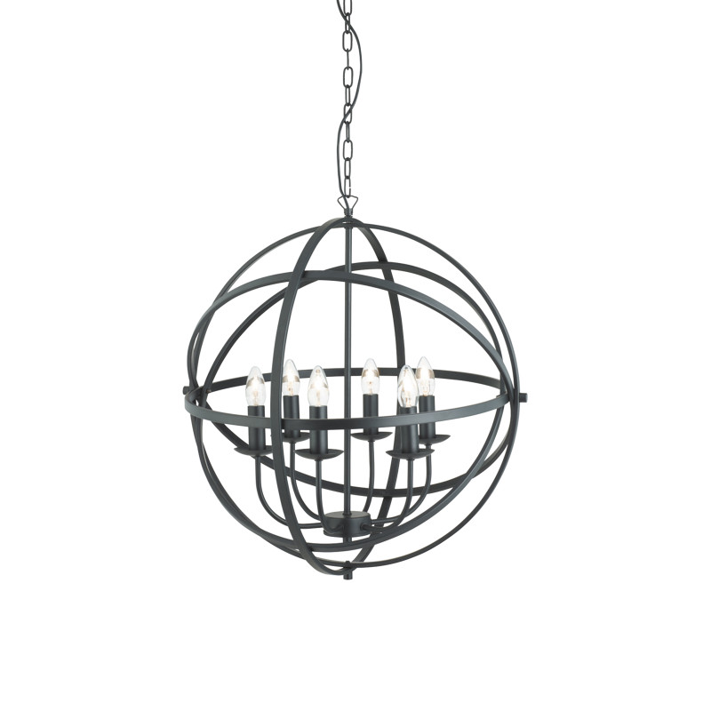 Searchlight závesné svietidlo ORBIT 2476-6BK