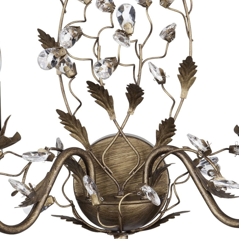 Searchlight krištáľové nástenné sviečkové svietidlo 2492-2BR