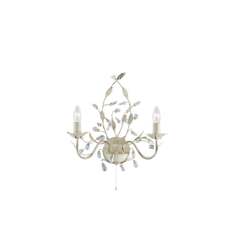 Searchlight krištáľové nástenné sviečkové svietidlo 2492-2CR