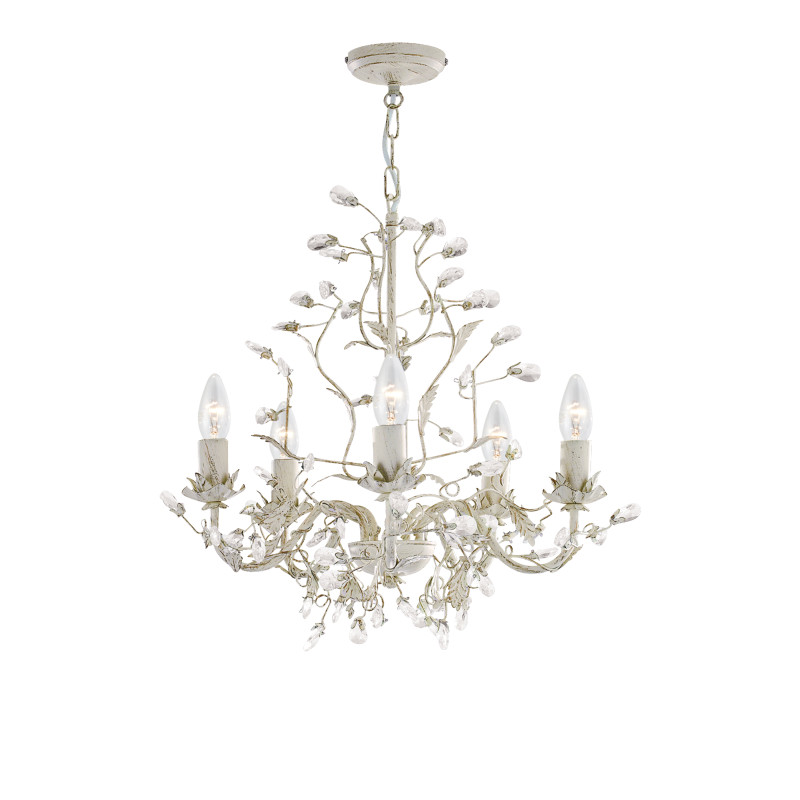 Searchlight sviečkový závesný krištáľový luster WATERFALL 1313-13CC