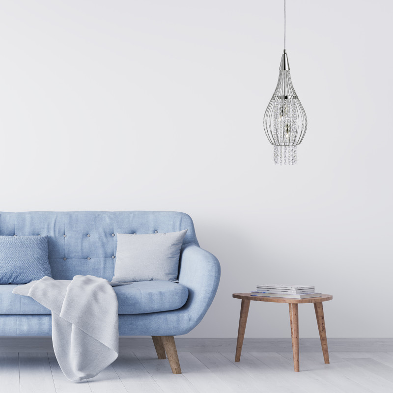 Searchlight krištáľový závesný luster 3242-2CC