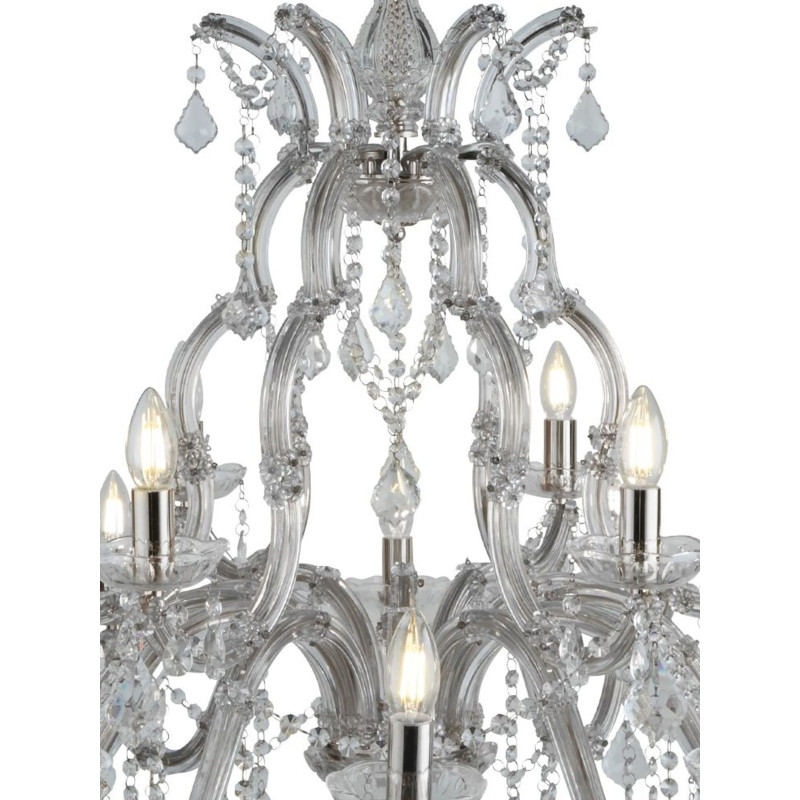 Searchlight sviečkový závesný krištáľový luster 3314-18