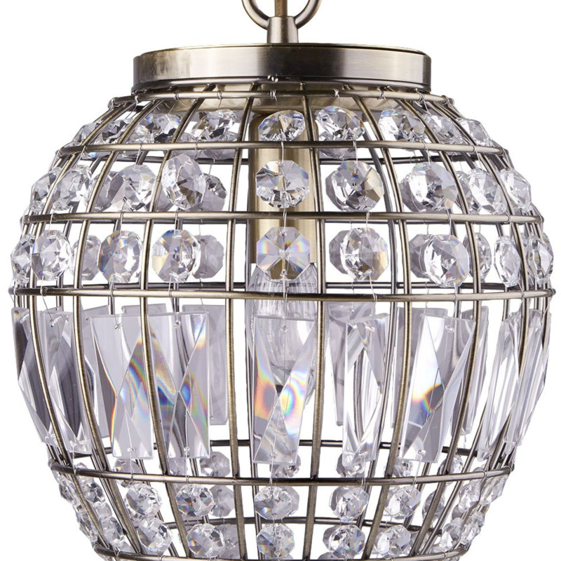 Searchlight krištáľový závesný luster 3991AB