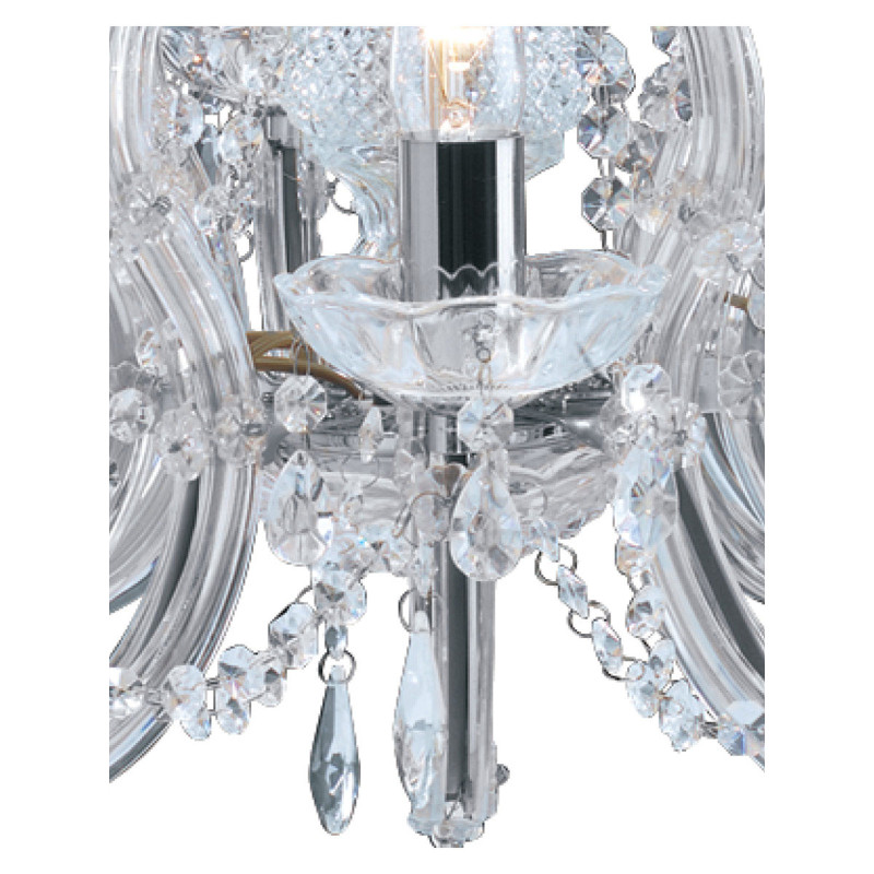 Searchlight sviečkový závesný krištáľový luster 399-8