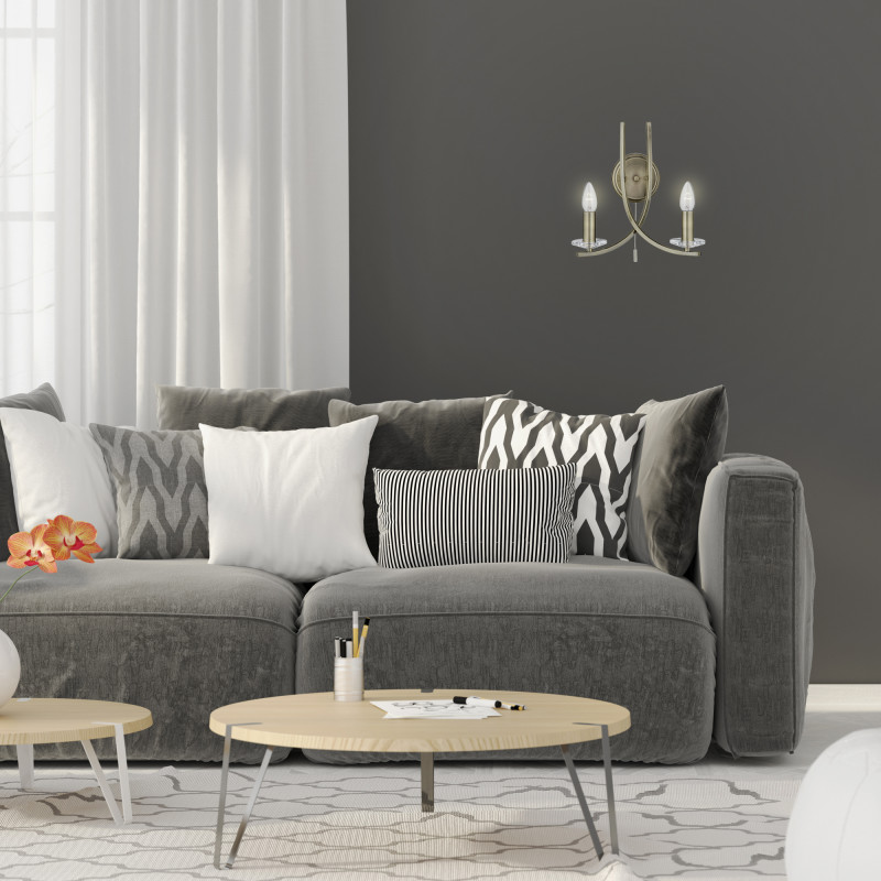 Searchlight nástenné sviečkové svietidlo 4162-2AB