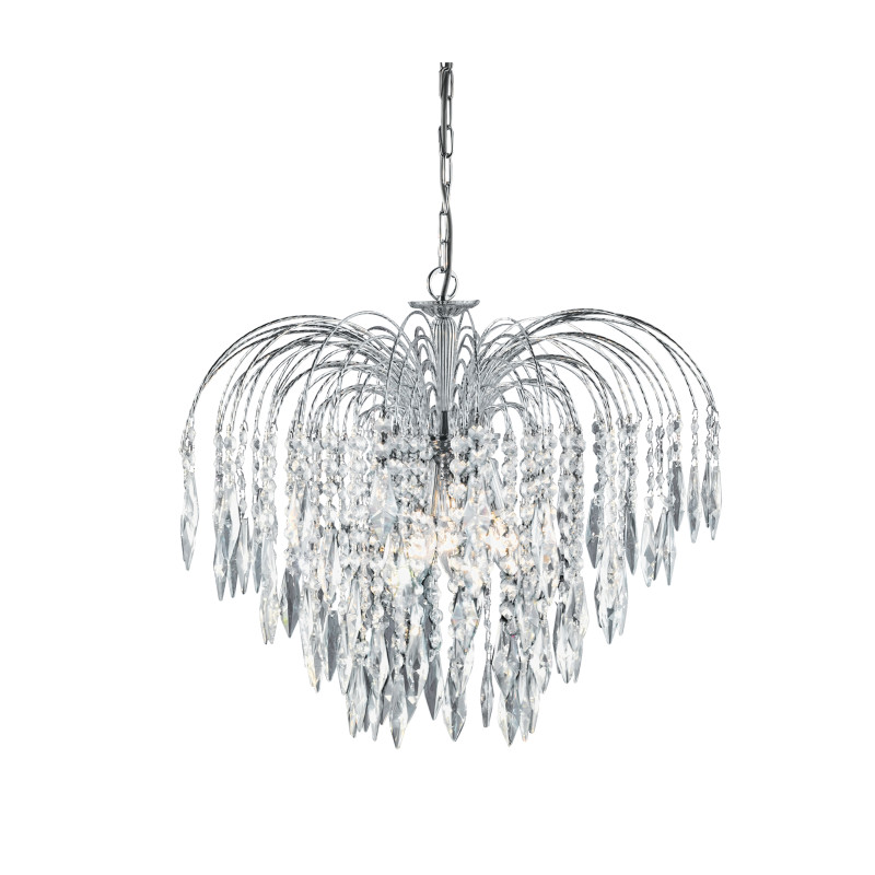 Searchlight závesný krištáľový luster WATERFALL 4175-5