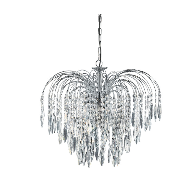 Searchlight závesný krištáľový luster WATERFALL 4175-5