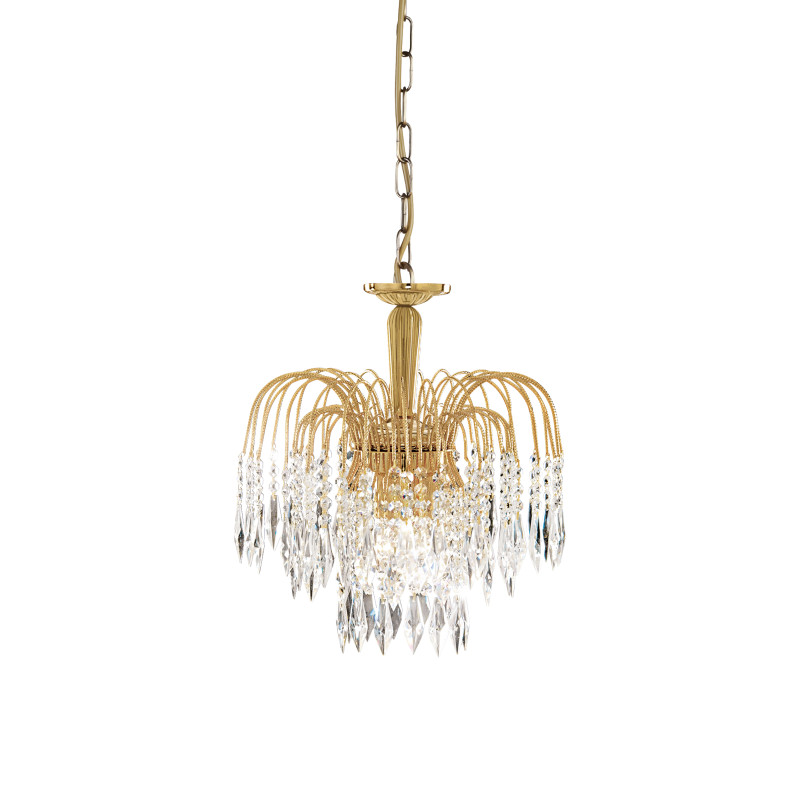 Searchlight závesný krištáľový luster WATERFALL 5173-3