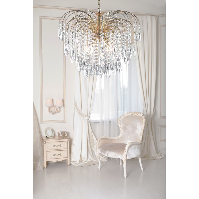 Searchlight závesný krištáľový luster 5175-5