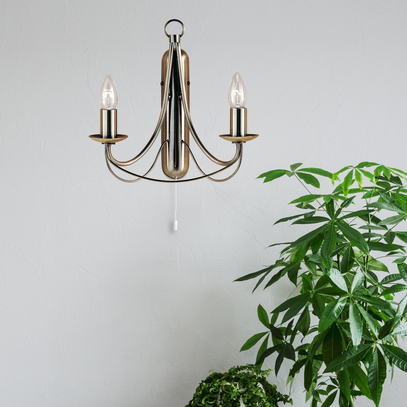 Searchlight nástenné sviečkové svietidlo 6342-2AB