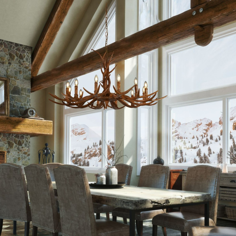 Searchlight luster Stag 6416-12BR