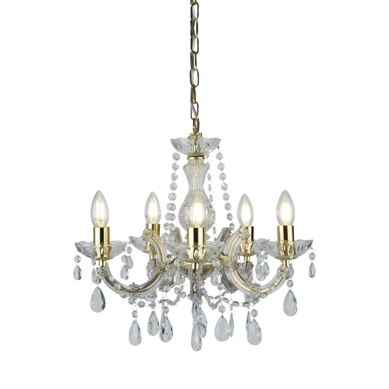 Searchlight sviečkový závesný krištáľový luster 699-5