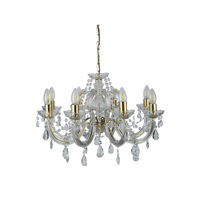 Searchlight sviečkový závesný krištáľový luster 699-8