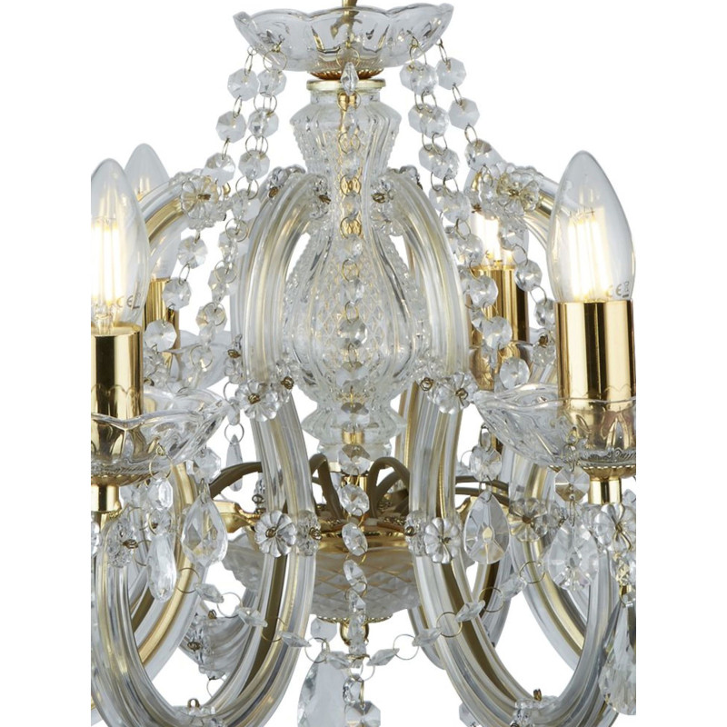 Searchlight sviečkový závesný krištáľový luster 699-8