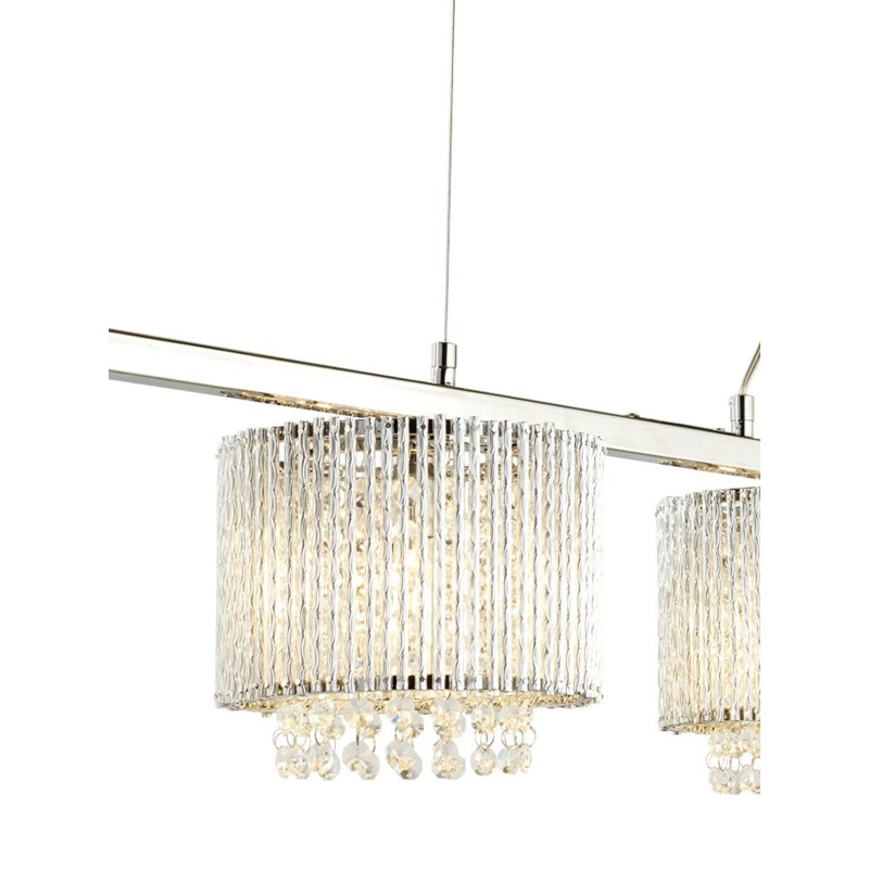 Searchlight krištáľový závesný luster 7094-4CC