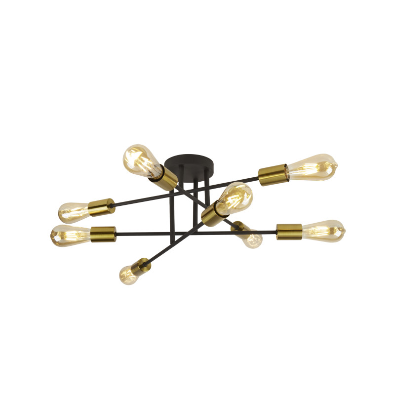 Searchlight stropné svietdlo krátke rameno Armstrong 8048-8BK