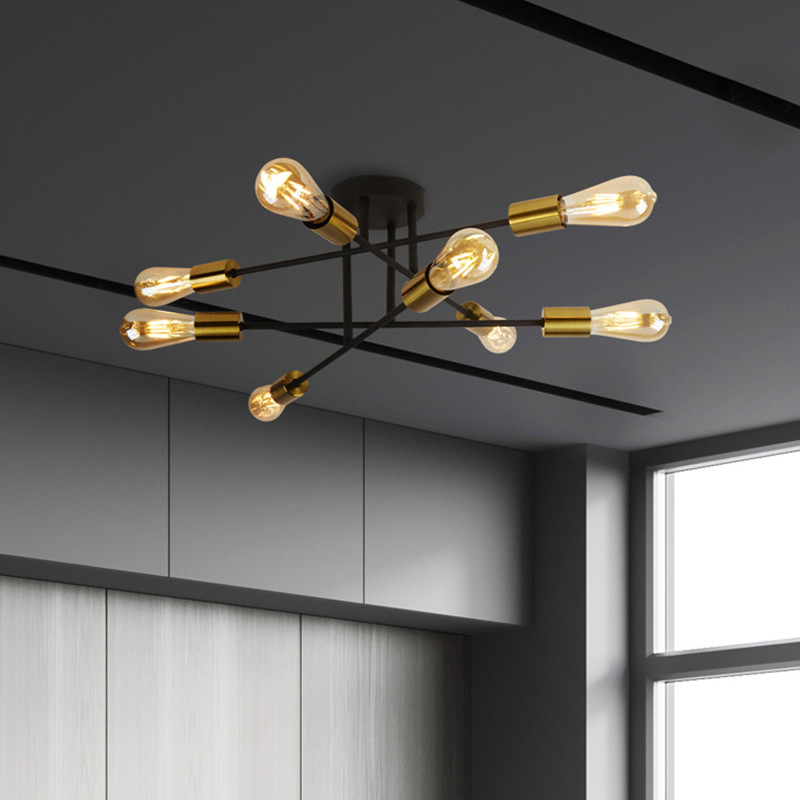 Searchlight stropné svietdlo krátke rameno Armstrong 8048-8BK