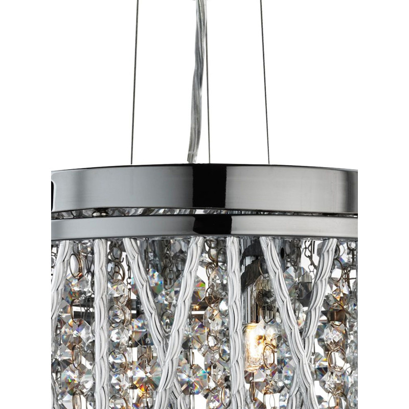Searchlight krištáľový závesný luster 8333-3CC
