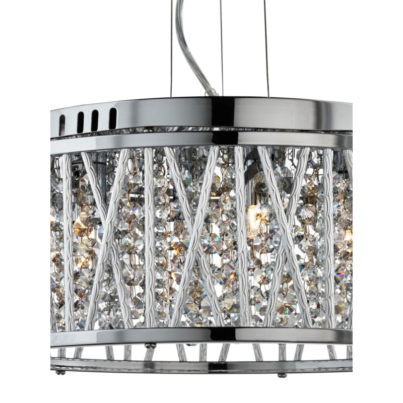 Searchlight krištáľový závesný luster 8334-4CC