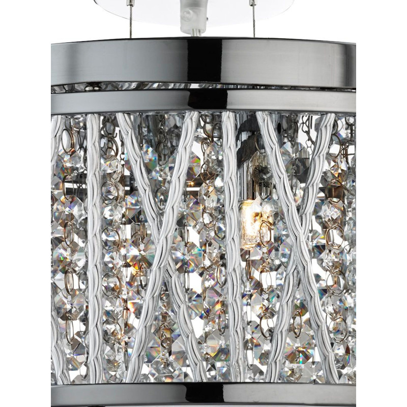 Searchlight krištáľový závesný luster 8335-5CC