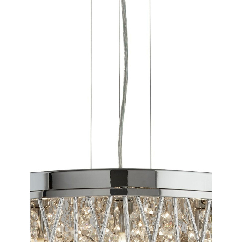 Searchlight krištáľový závesný luster 8337-7CC
