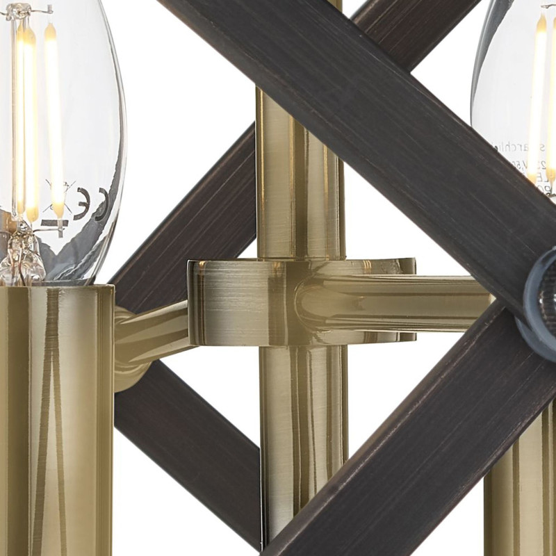 Searchlight stropné svietdlo prisadené Hoopla 8344-4BZ