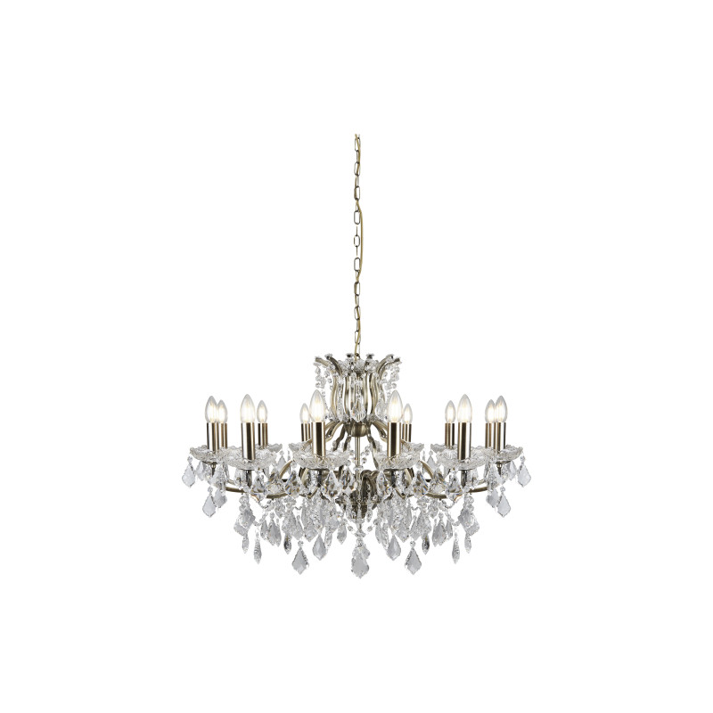 Searchlight sviečkový závesný krištáľový luster PARIS 87312-12AB