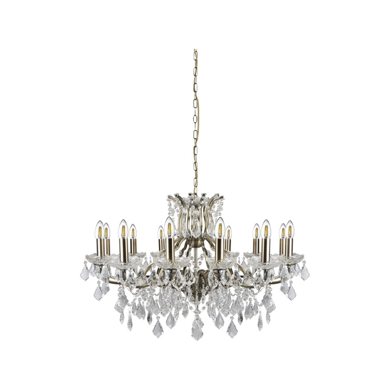 Searchlight sviečkový závesný krištáľový luster PARIS 87312-12AB